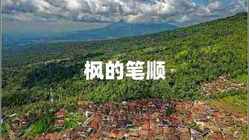 楓的筆順