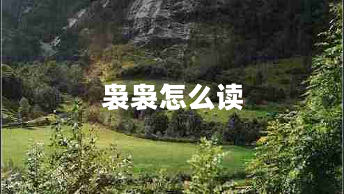裊裊怎么讀