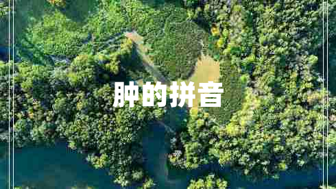 腫的拼音