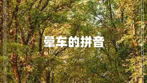 暈車(chē)的拼音