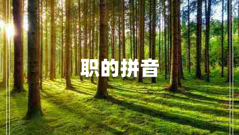 職的拼音