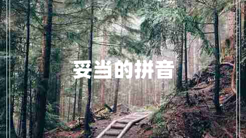 妥當的拼音