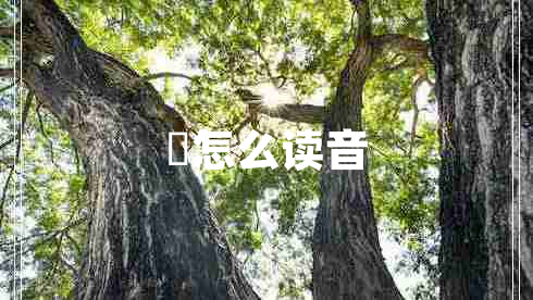 叒怎么讀音
