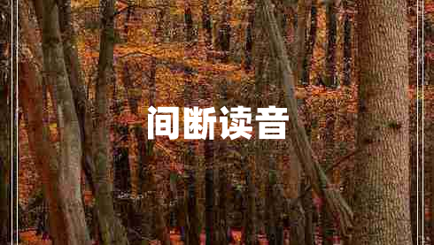 間斷讀音