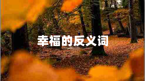 幸福的反義詞
