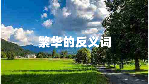 繁華的反義詞