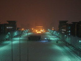 作文,夜景,下雪,校園