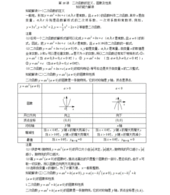 二次函數基礎知識點(diǎn)總結