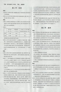 湘教版七級地理下冊基礎知識填空