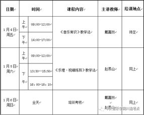 音樂(lè )基礎知識師資培訓報名