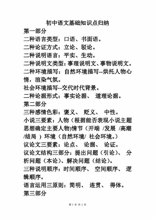 語(yǔ)文基礎知識點(diǎn)總結歸納