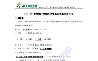 信息技術(shù),基礎知識,八級,復習